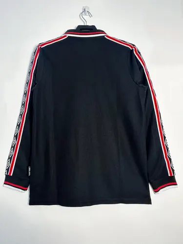 1998-1999 Retro Long Sleeve Manchester United Away Football Shirt  — view 2