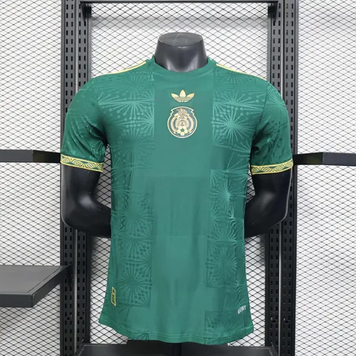 Version joueur Mexique national Gold cup version vert maillot de football AAA qualité fan 2025