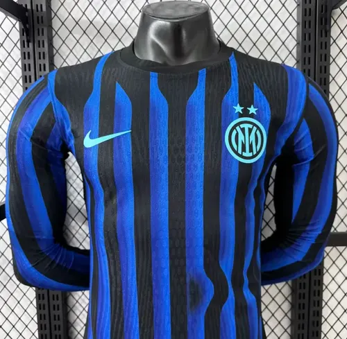 Camisa Inter Milan Home Manga Longa Versão Jogador 2025/2026  — view 3
