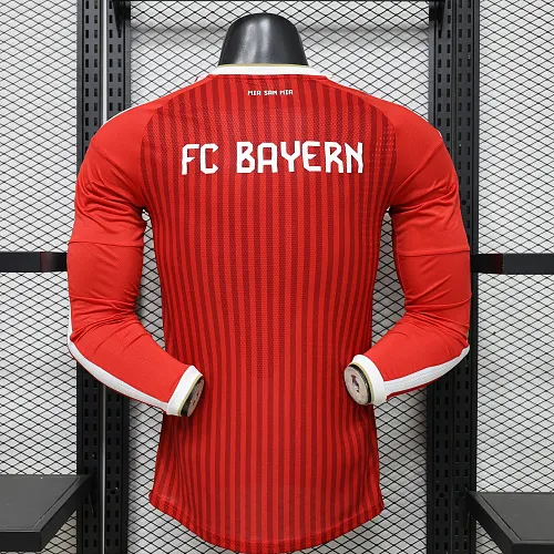 2026/2027 Mangas Longas Versão Jogador Bayern Munich Casa Camisa de Futebol   — view 2