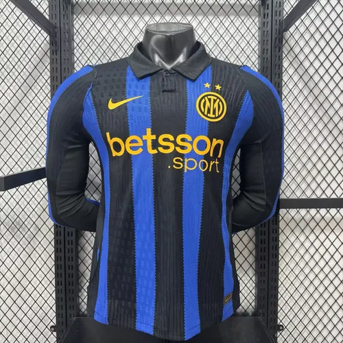 2026/2027 Langarm Spielerversion Inter Mailand Heimtrikot Fußballtrikot  
