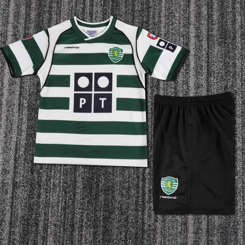 2001-2003 Retro Sporting Lissabon Heim-Fußballtrikot  Kindergröße — view 1