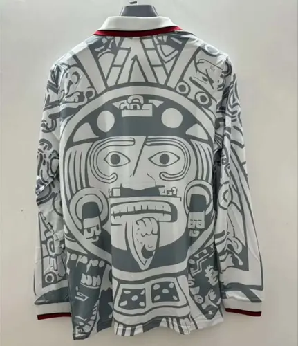 1998 Retro Long Sleeve Mexico Away Football Shirt  — view 2