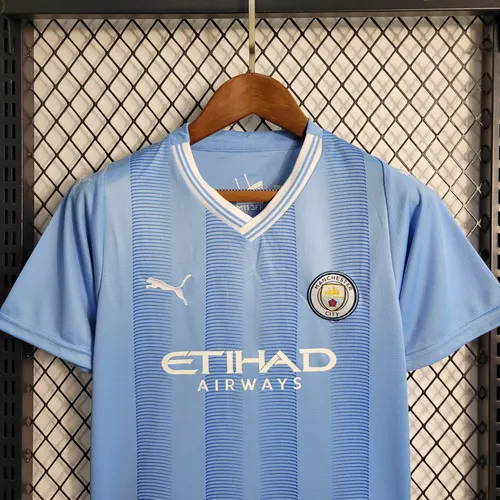 Camiseta de Fútbol Local 2023/2024 Manchester City Talla Infantil Calidad Thai — view 3