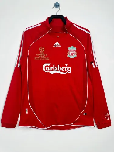 2006/2008 Camisa Retrô Liverpool Champions League Home Manga Longa  — view 1