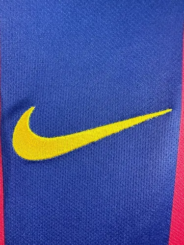 2014/2015 Retro Langarm Barcelona Fußballtrikot Heim  — view 5