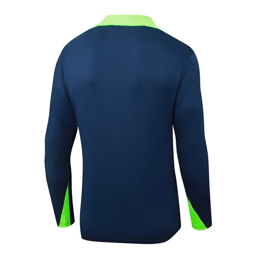 2025/2026 Conjunto de Entrenamiento Semi-Pull Azul Real Brasil Camiseta — view 4