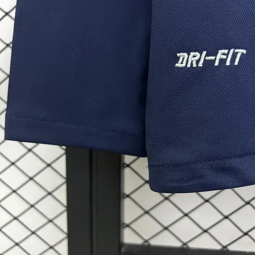 2014 Retro Langarm Frankreich Heim Fußballtrikot AAA Fan-Qualität — view 3
