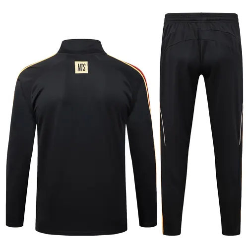 2025/2026 Arsenal Half-Pull Trainingsanzug Schwarz Retro-Stil Fußballtrikot  Set — view 2