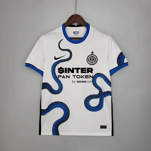 Internazionale Milan Football Jersey White 2021/2022  Away — view 1