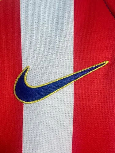 Camisa de Futebol Retro Manga Longa Atletico Madrid Home 2004/2005  — view 5