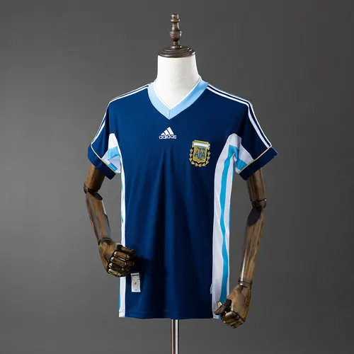 1998 Retro Argentinien Nationalmannschaft Auswärts-Fußballtrikot AAA Fan-Qualität