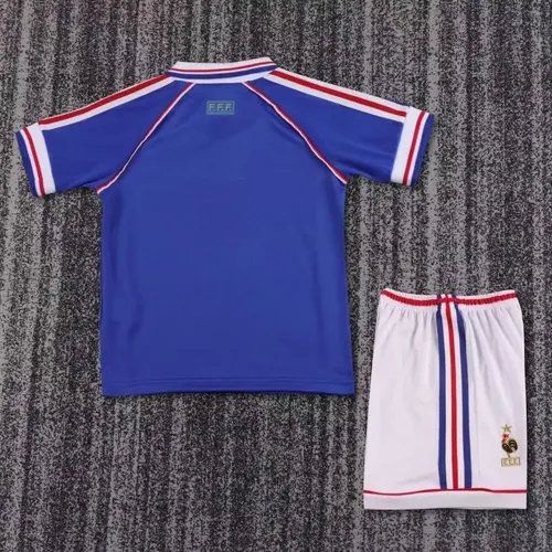 Maillot de football domicile rétro France 1998   taille enfant — view 2