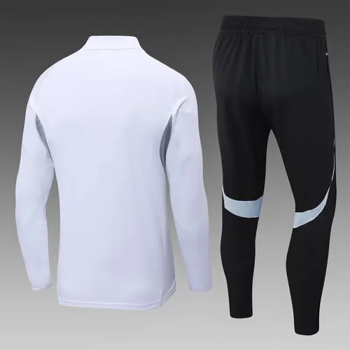 2025 Deutschland Half-Pull Trainingsanzug weißes Trikot-Set — view 2