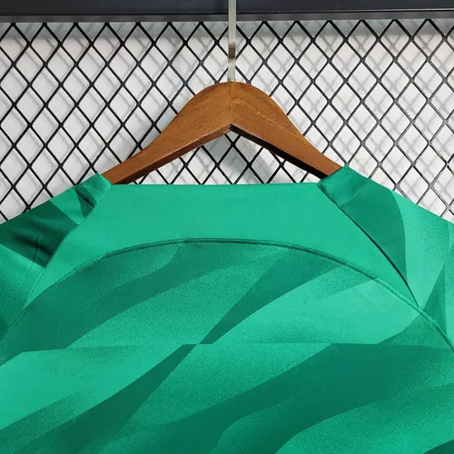 2023/2024 Long Sleeve Psg Paris Saint-Germain Goalkeeper Green Football Shirt — view 6