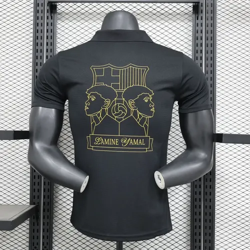 2024/2025 Spielerversion Barcelona 304 Jubiläumsedition Schwarzes Trikot  — view 2