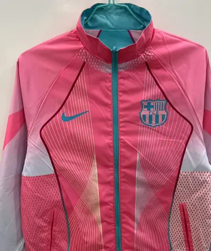 2025/2026 Barcelona Reversible Windbreaker blue and pink Soccer Jersey  — view 8