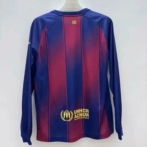 2025/2026 Langarm Barcelona Heim Fußballtrikot AAA fan-gradät — view 2