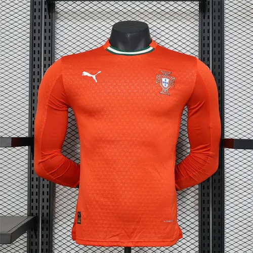 2025/2026 Player Version Long Sleeves Portugal Home Football Jersey 
