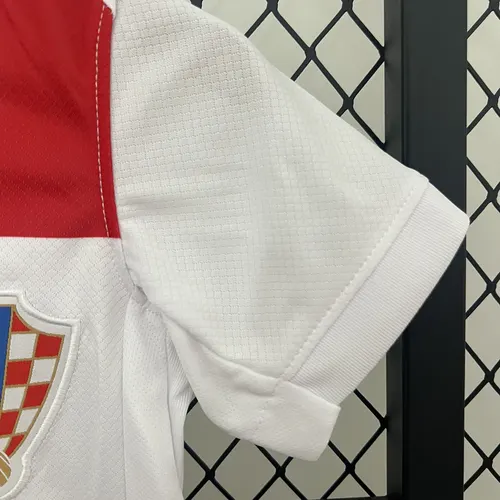 2024 Croatia National Team Home Football Shirt  Kids Size — view 5