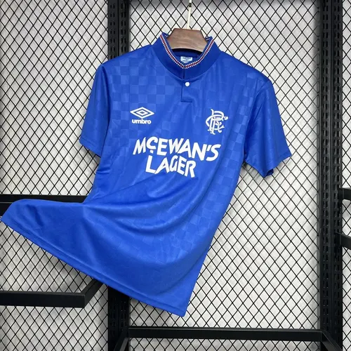 1987/1990 Retro Rangers Heim-Fußballtrikot  — view 3
