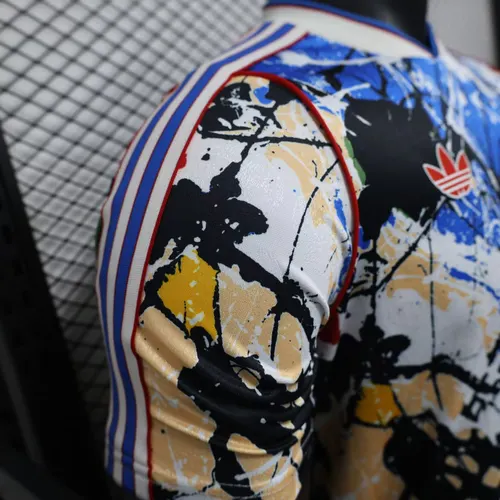 Versão Jogador 2026/2027 Manchester United x Stone Roses Camisa de Futebol Azul   — view 6