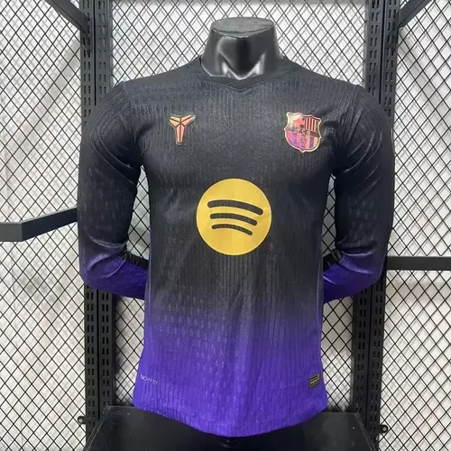 Camiseta de fútbol Barcelona Visitante Manga Larga Versión Jugador 2026/2027  
