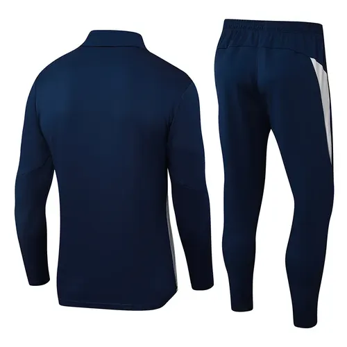 Tenue d'entraînement mi-zippée Portugal 2025-2026 Bleu Royal Football Shirt Set — view 2