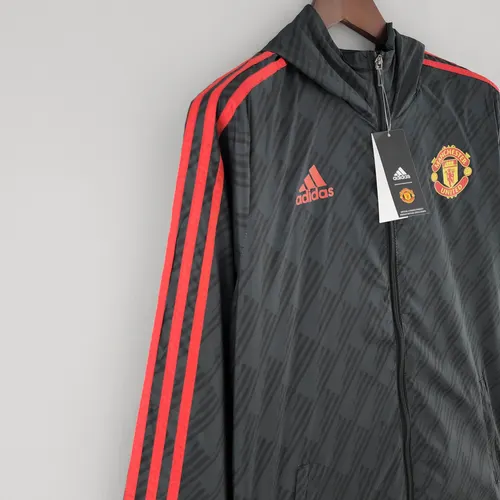 Corta-Vento Manchester United Preto com Borda Vermelha 2022/2023 — view 6