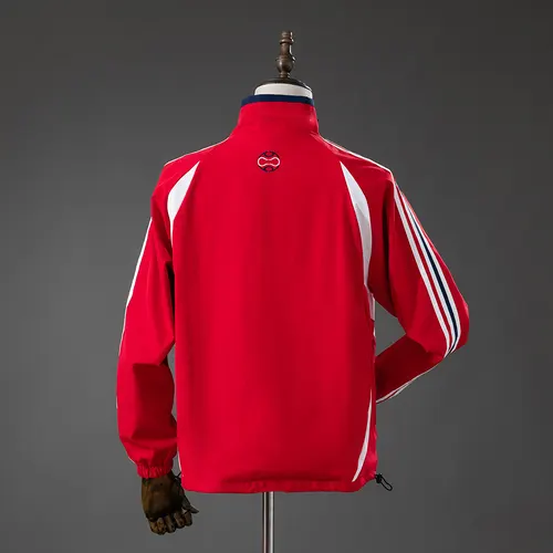 2006 Retro Frankreich Trainings-Windbreaker -Rot — view 2
