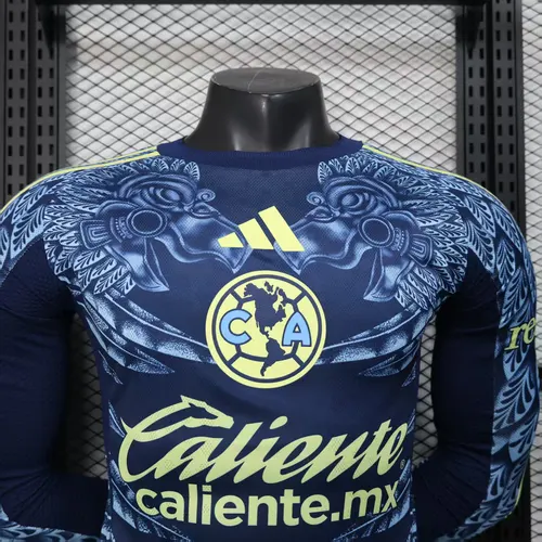 2025/2026 كم طويل نسخة اللاعب Club América قميص كرة قدم خارجي جودة تايلاندية — view 3
