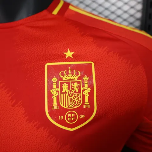 2024-2025 Spielerversion Spanien Heim-Fußballtrikot — view 4
