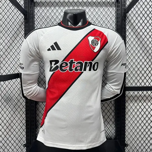 2026/2027 Long Sleeve Player Version River Plate Home Football Jersey  