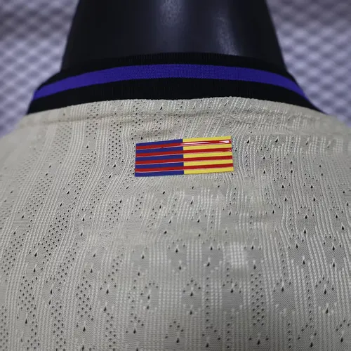 2025/2026 Manga Larga Versión Jugador Camiseta de Fútbol Visitante del Barcelona  — view 8