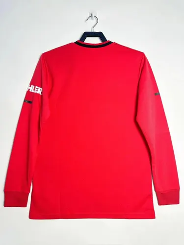 2019-2020 Maillot Rétro Manches Longues Manchester United Home Football  — view 2