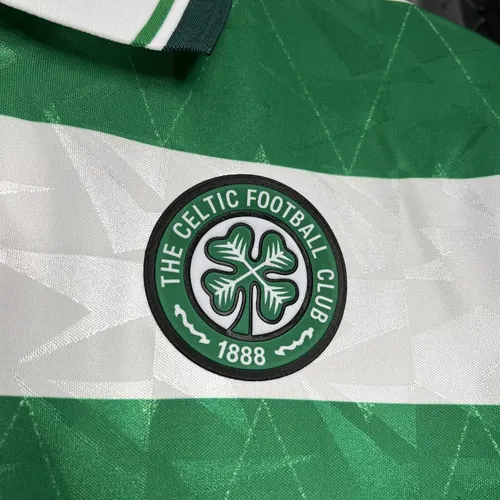 1989/1991 Retro Celtic Heim Fußballtrikot  — view 7