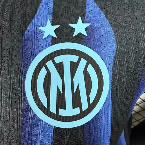 2025/2026 Maillot de football domicile Inter Milan version joueur manches longues landaise — view 5