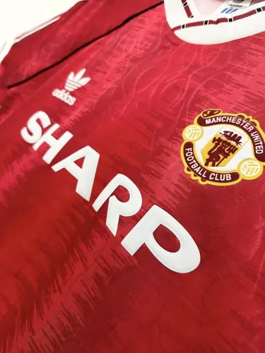 Maillot de football domicile rétro Manchester United 1990-1992  — view 7