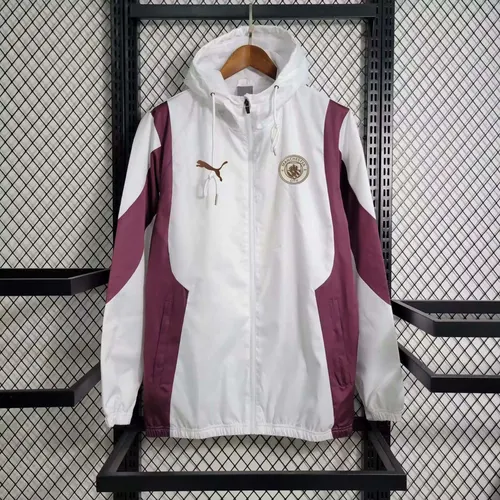 2023/2024 Manchester City Jersey Windbreaker Weiß und Lila
