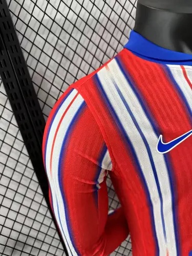 2024/2025 Player Version Atletico Madrid Home Long Sleeve  — view 3