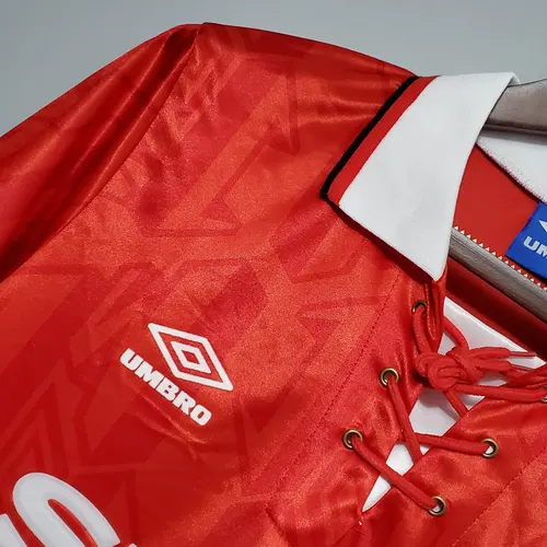 Camisa de Futebol Retro Manchester United Casa 1992/1994  — view 4