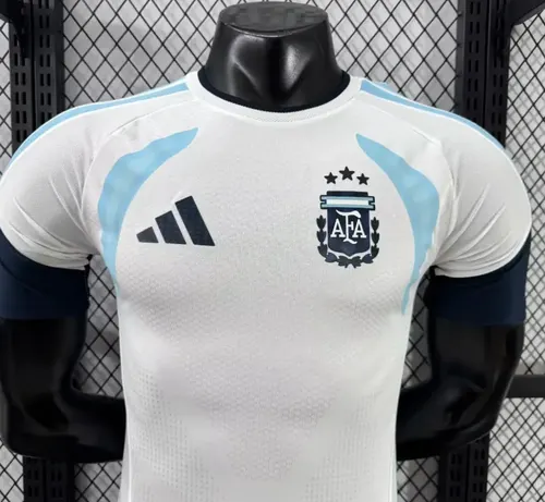 2026 Spielerversion Argentinien Trainingsanzug Weiß Fußballtrikot  — view 5