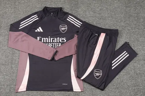 طقم تدريب نصف سحاب Arsenal بنفسجي موسم 2024/2025 جودة تايلاندية — view 7