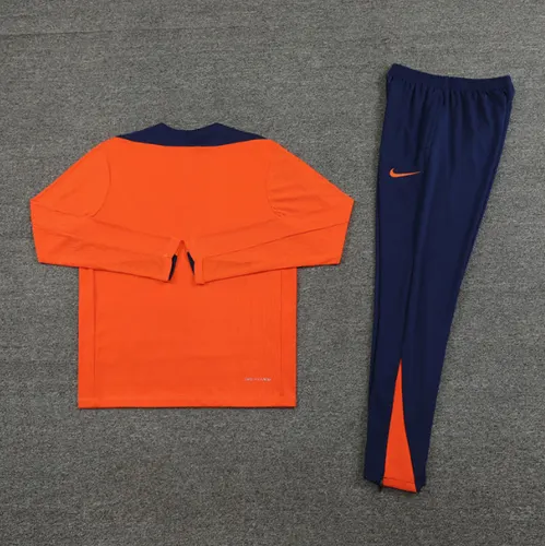 2026 Pays-Bas Demi-Tirette Tenue d'Entraînement Orange Maillot de Football AAA qualité fan Ensemble — view 2