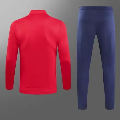 2023/2024 Arsenal Lange Zip Jacke Rot Fußballtrikot AAA fan-gradät Set — view 2