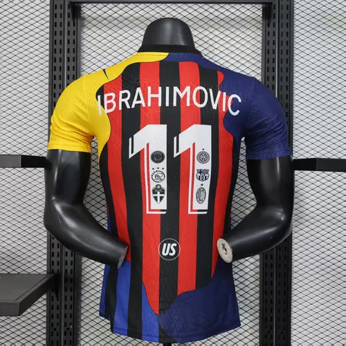 2025/2026 Player Version AC Milan Ibrahimović Commemorative Edition Football Jersey  — view 2