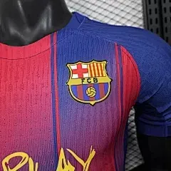 2025/2026 Spielerversion Barcelona Heim Derby Sonderedition Fußballtrikot  — view 5