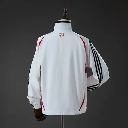 2025/2026 Alemania Chaqueta Retro Cortavientos-rayas Azules AAA Grado Aficionado — view 2
