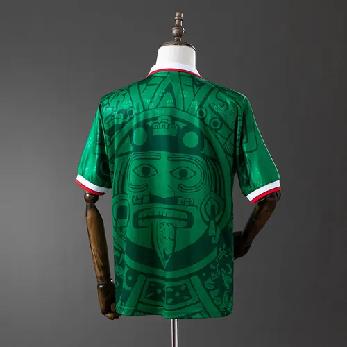 Camisa Retrô México Casa 1998 Futebol Camisa AAA grau fã — view 2