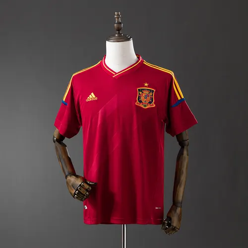2012 Retro España Local Camiseta AAA calidad aficionado — view 1